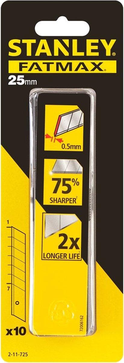 STANLEY FatMax Reserve Snap-Off Blade 25mm (10 stk)