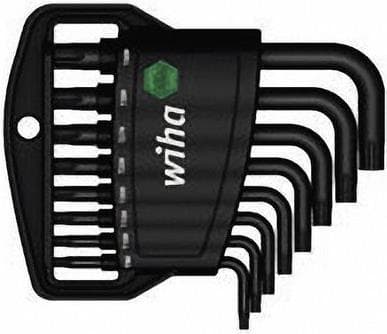 Wiha 36462 - L Torx nyckel - T10,T15,T20,T25,T27,T30,T40,T9 - Svart - Kromvanadinstål - Plast - CE (36462)