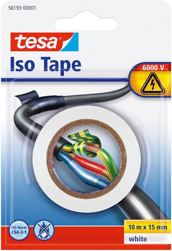 Tesa Isoleringstape - Hvid - 10 meter