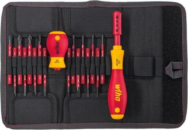 Wiha 2831 T18 slimVario ruuvimeisselisarja - 18 osaa - PH/PZ/Slot/Torx/Hex
