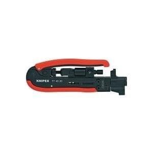 Knipex 97 40 20 SB kompressionsværktøj Velegnet til F-stik, BNC-stik, RCA-stik RG59, RG6, RG11