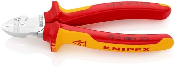 Knipex 1426160 Afisoleringssidetænger - 160mm