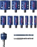Miniatyrbild 1 av 8: Bosch Expert Tough Material - hålsågsset - för plast, tegel, mjukt kakel, rostfritt stål, trä med metall, multimaterial - 14 delar