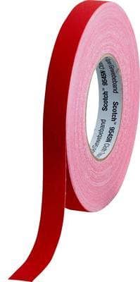 Imprægneret stoftape 19 mm x 50 m rød 9545N (9545NR19)