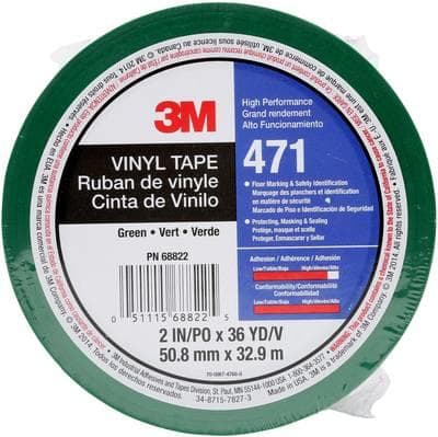 3M 471IW-GR50-D PVC-klæbende tape Grøn (L x B) 33 mx 50 mm 1 rulle(r) (471IW-GR50-D)