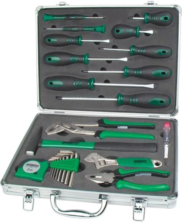 Mannesmann verktygsväska fylld - 24 stycken - 3 kg - Silver