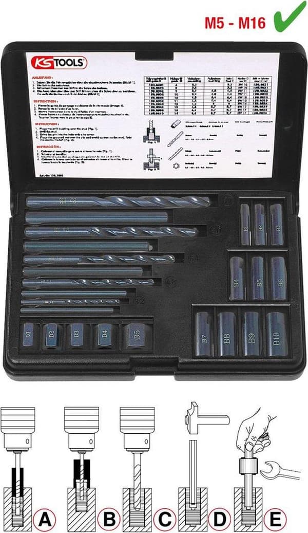 KS Tools 150,1305 Gevindboresæt, 25 stk