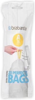 Miniatyrbillede 1 af 11: Brabantia PerfectFit affaldspose med snørelukning - 3 l - Kode A - 20 stk.