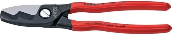 Knipex 9511200 Kabelskärare med dubbla skäreggar - 200mm