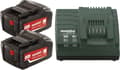 Miniatyrbild 1 av 4: Metabo 685050000 2x Li-Power batteripaket 18 V / 4,0 Ah + laddare ASC 55