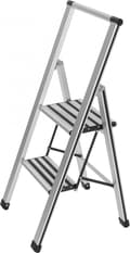 Miniatyrbillede 1 af 4: Wenko Husholdningstrapper 2-trins 44 X 94 Cm Aluminium Sølv