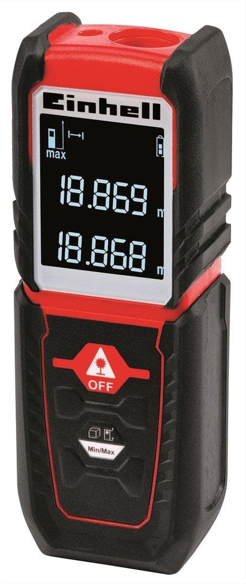 Einhell Rangefinder – Batterier medfølger ikke – Opbevaringspose medfølger Sort, Rød