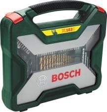 Bosch X-Line boresæt - 103 stk - Træ, metal og sten