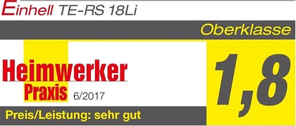 Einhell TE-RS 18 Li SOLO Cordless Random Orbit Sander Power-X-Change - 18 V / Li-Ion - Oscillationer: 14.000 - 20.000 p/min - Slibeflade / Slibeskive: