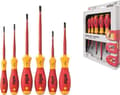 Miniatyrbild 1 av 3: Wiha 3201 ZK6 6-delad SoftFinish slimFix VDE skruvmejselset - Slot/Pozidrive