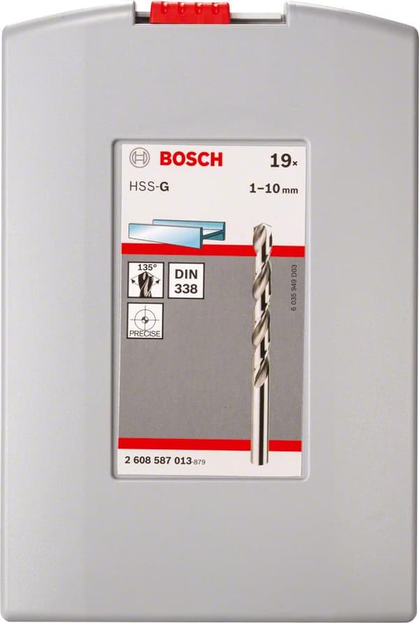 Bosch 19-delt ProBox metalboresæt HSS-G