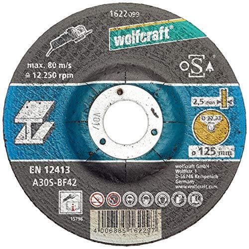 Wolfcraft 1622300 1 economy pakkaus leikkuulaikat metallia ø 125 x 2,5 x 22,2 mm