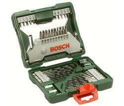 Bosch X-Line borrset - 43 delar - Med sexkantigt skaft trä och HSS metallborrar