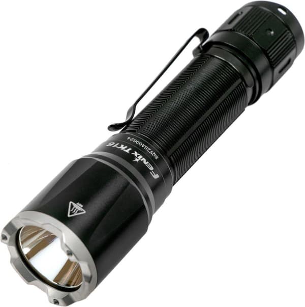 Fenix TK16 V2.0 Zaklamp FETK16 Tactical Zaklamp med stroboscoop-funktion, 3100 lumen, aluminium Sort