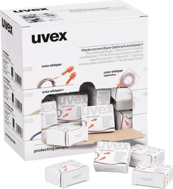 Uvex whisper öronpropp med sladd i minibox om 50 par (2111-201)