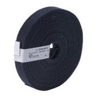 Patchsee Velcrobånd Eco-Scratch, bredde 19 mm, længde 10,0 m, sort Billig velcrobånd på rulle til skånsom fastgørelse af kabler (ECO-DB-10)
