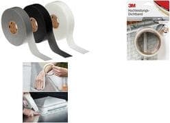 3M Heavy Duty forseglingstape 4411B, 50 mm x 33 m, sort enkeltsidet akrylskumtape, til indendørs/udendørs brug - 1 stk (4411B50)