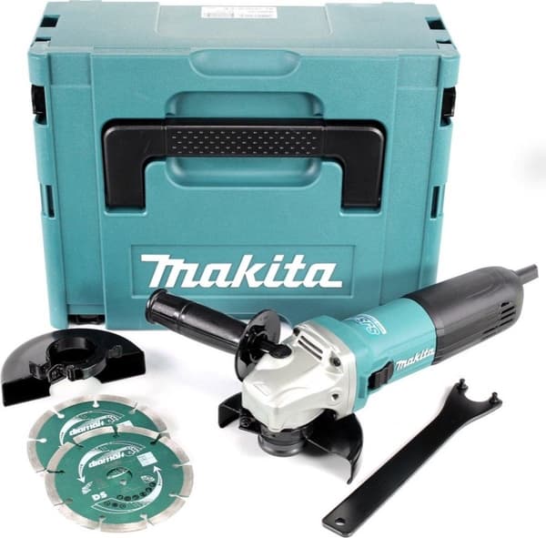 GA5040RJ Vinkelsliber 125 mm i M-boks + 2 diamantskiver