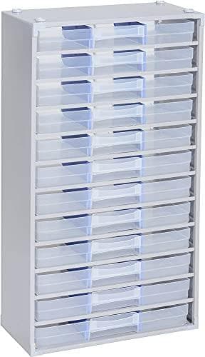 Allit 464800 smådelsmagasin VarioPlus ProM 57/36 (B x H x D) 300 x 565 x 140 mm sølv, gennemsigtig 1 stk (464800)
