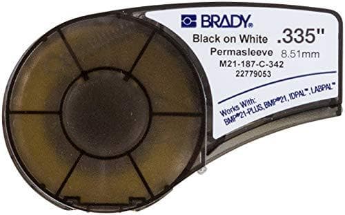 Brady 110924 - Musta - Valkoinen - Tarratulostintarra - Polyolefiini - Lämmönsiirto - Suorakulmio - BMP21-PLUS - BMP21 - ID PAL - LABPAL (110924)