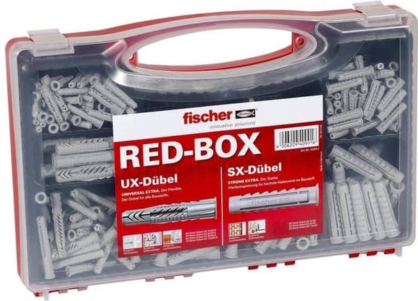 Fischer SX/UX Plug Sortiment Box Röd