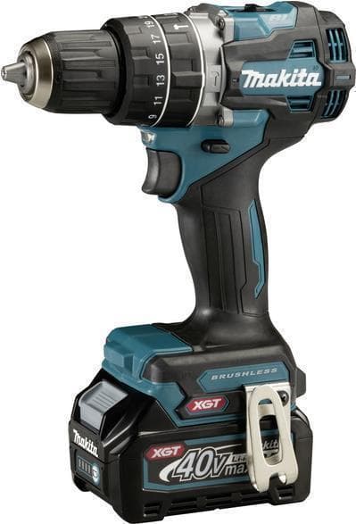 Makita - Borehammer/skruemaskine - akku - 2 hastigheder - patronnøgle 13 mm - 64 N m - 2 batterier, lader medfølger - 40 V