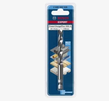 Bosch Expert Power Change Plus - pilotboremaskine - til plastik, gipsplader, multifunktionelle applikationer, metalrør, profiler, træ med metal - 7,15