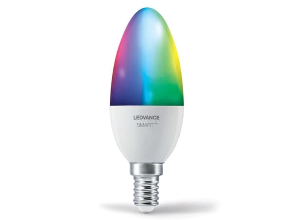 LEDVANCE SMART+ WiFi Candle Multicolour, Älylamppu, Valkoinen, Wi-Fi, Integroitu LED, E14, 2700 K