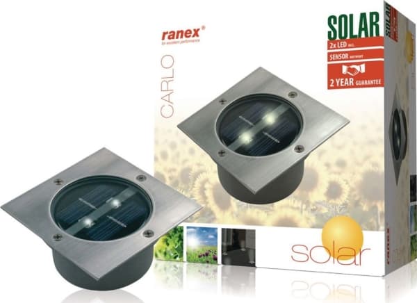Ranex RA-5000198, Utendørs bakkebelysning, Rustfritt stål, IP67, Hage, 1 ampuller, LED Rustfritt stål