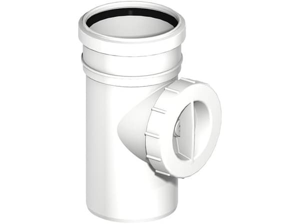 Uponor Decibel renserør 110 mm med 1 muffe