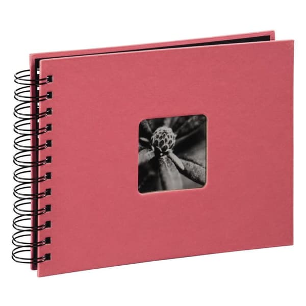 Hama Spiral Album "Fine Art", 24 x 17 cm, 50 sorte sider, flamingo