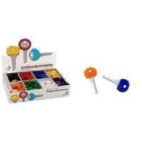 WEDO runde nøglehætter, udstilling af 200 styk af fleksibel plast, produktmål: (B)25 x (H)20 mm, - 1 stk (262 8025)