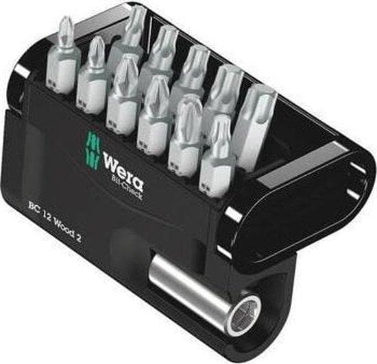 Wera 05136391001 - 11 kpl - Phillips - Pozidriv - Torx Plus - PH 2 - PZ 1,PZ 2,PZ 3 - TX10,TX15,TX20,TX25,TX30,TX40 - 2,5 cm (05136391001)