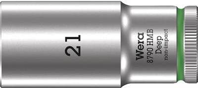 Wera 05004543001 topnøgleindsats 21 mm 1 stk 3/8 (05004543001)