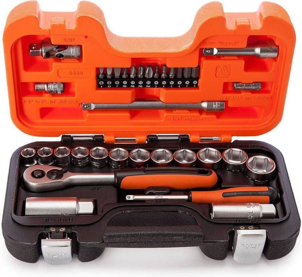 Bahco S330 33 delar doseringssats - 1/4'' 3/8''