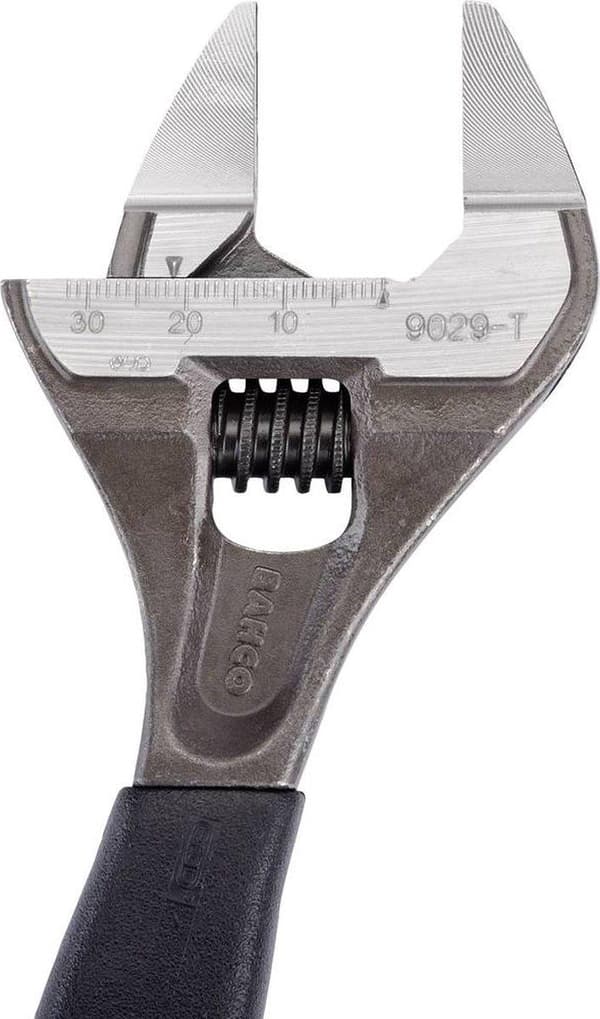 Bahco justerbar skruenøgle type 9031-T 200 mm med tynde kæber