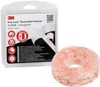 3M Dual Lock Snap SJ354B, 25 mm x 2,5 m, musta joustava neppari, irrotettava kiinnitysjärjestelmä - 1 kpl (SJ3540)
