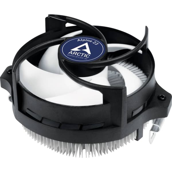 Arctic Alpine 23 CPU-kylare fläkt Gjuten aluminium, Svart