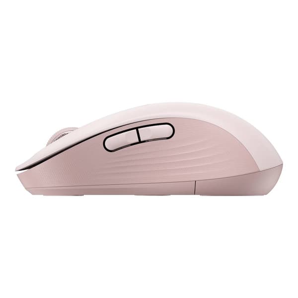 Logitech Signature M650 L WiFi mus Trådlös, Bluetooth Storlek: L Optisk Ganmmalrosa 5 Knappar 4000 dpi