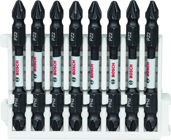 Slag dobbelt bit 65 mm, 8xPH2-PZ2