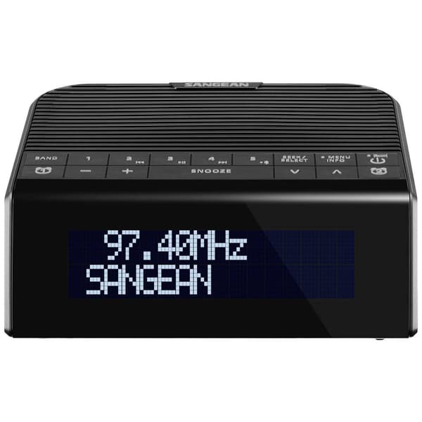 Klockradio Sangean DCR-90 BT DAB+, FM Väckningsfunktion Svart