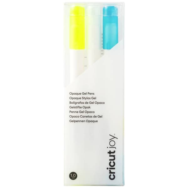 Cricut Joy™ Gel 1,0 mm, 3er Stiftsats Vit, Blå, Gul