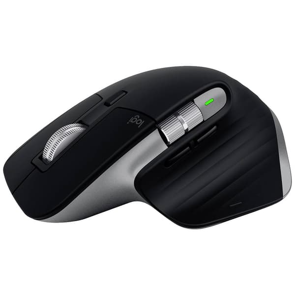 Logitech MX Master 3S For Mac Performance WiFi mus Sladdlös Laser Space Grå 7 Knappar 8000 dpi Darkfield Laser Tracking