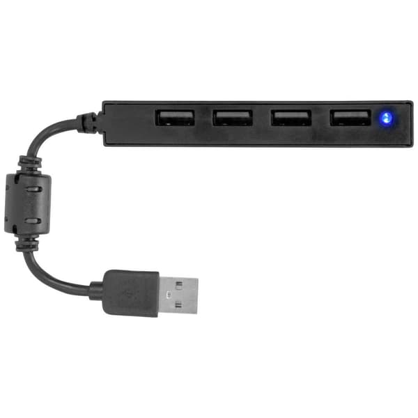 SpeedLink Snappy Slim 4 Port USB 2.0-Hub Svart