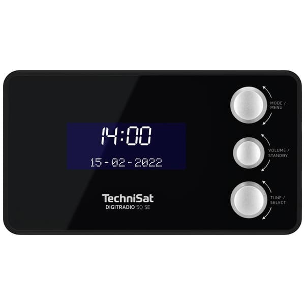 Klockradio TechniSat DIGITRADIO 50 SE DAB, DAB+, FM Väckningsfunktion Svart